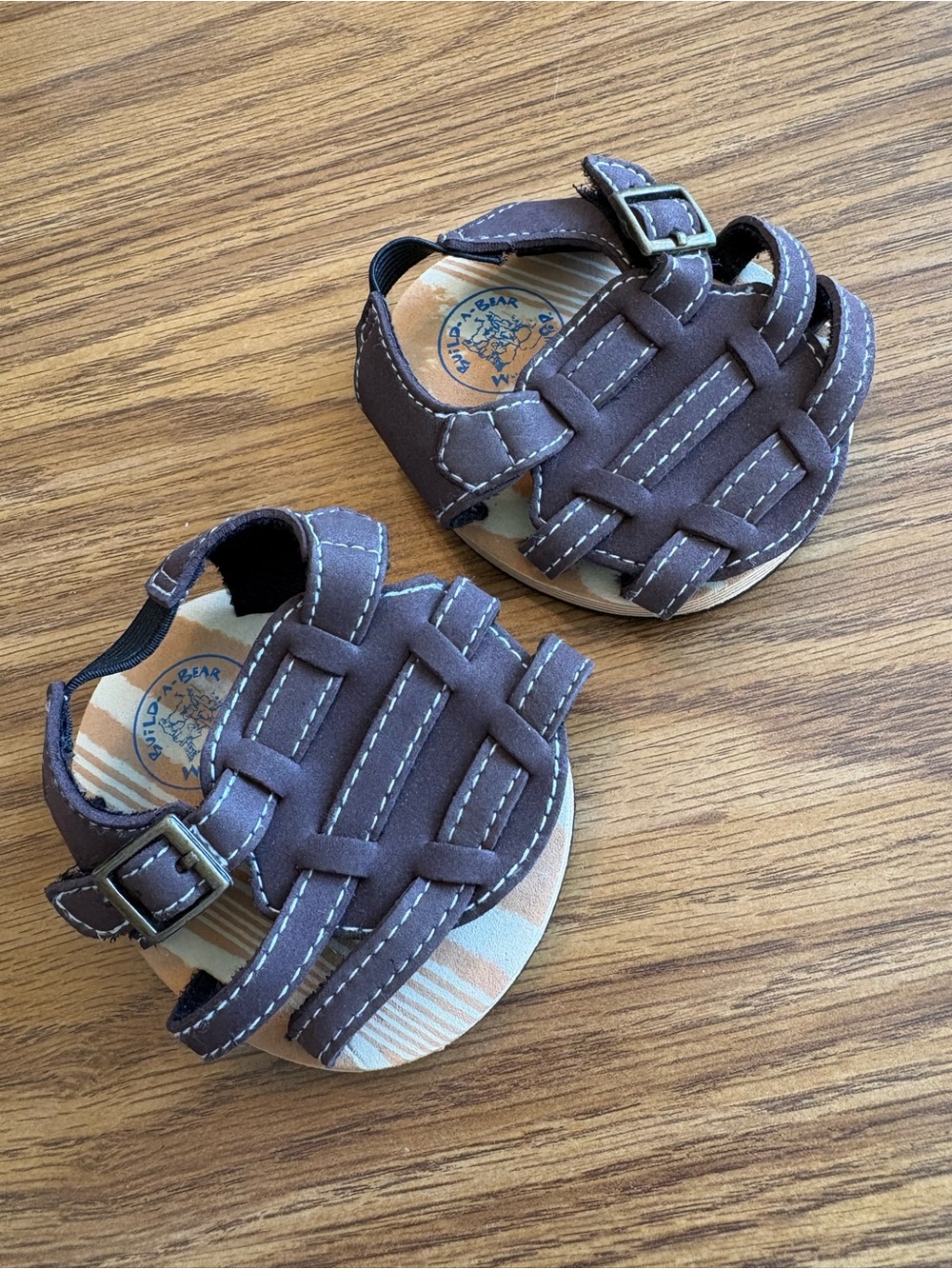 Build-A-Bear Workshop Brown Woven Sandals – Doll/Bear Shoes